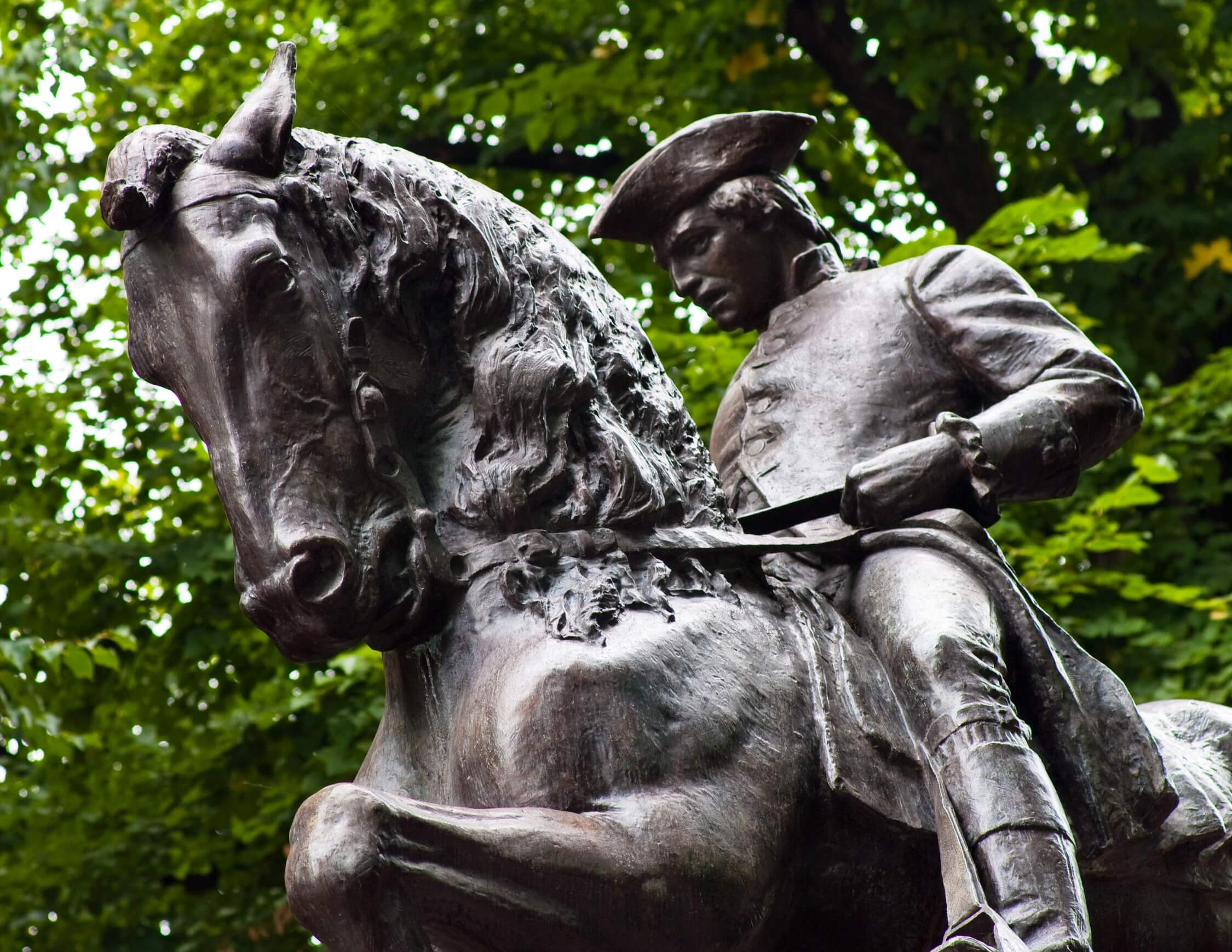 Boston Massachusetts Paul Revere Statue Close Up Boston Massachusetts Paul Revere Statue Close Up