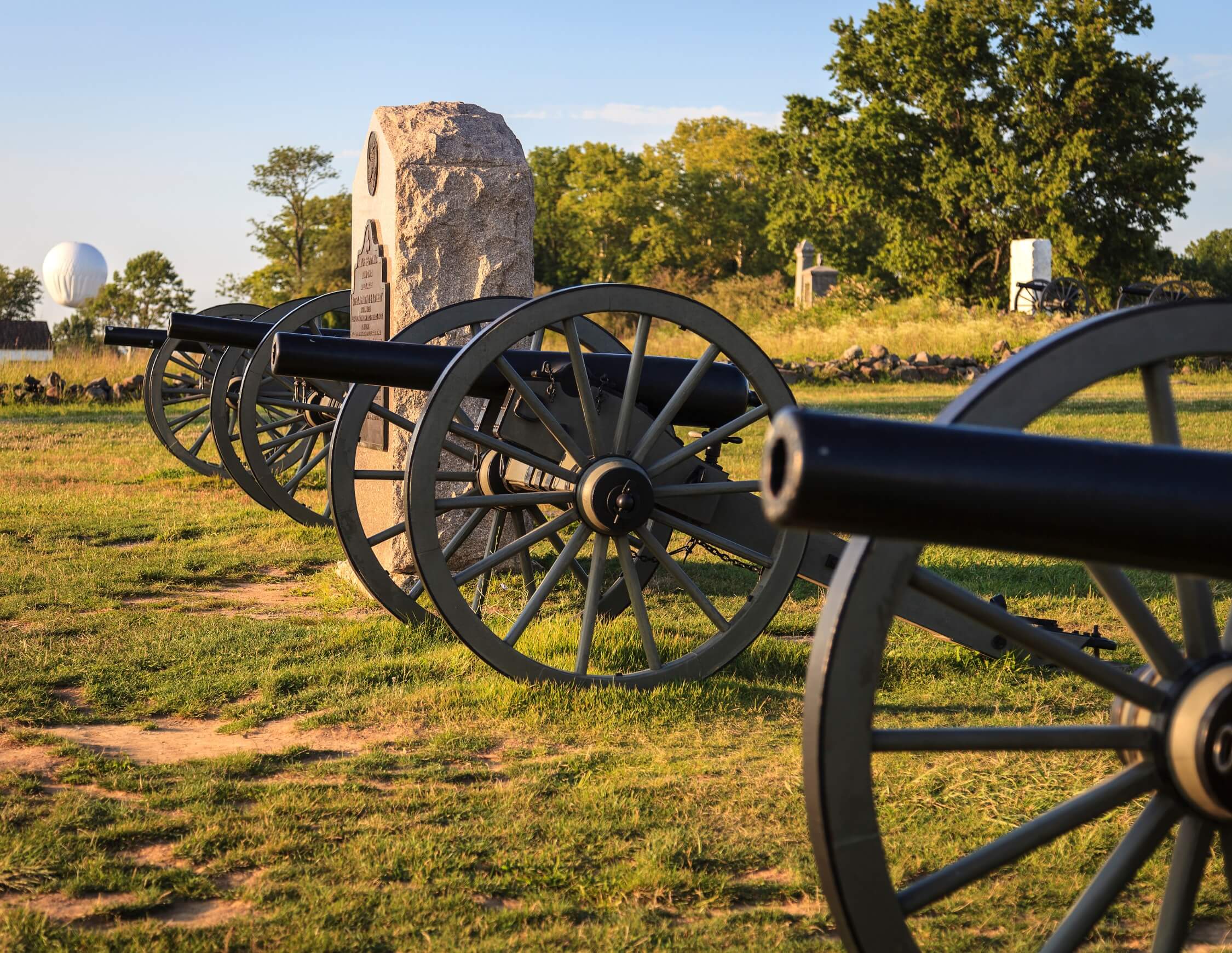 Cannons at Pennsylvania Gettysburg National Military Park Close Up Cannons at Pennsylvania Gettysburg National Military Park Close Up