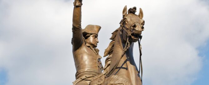 Richmond Virginia Washington Equestrian Monument Close Up